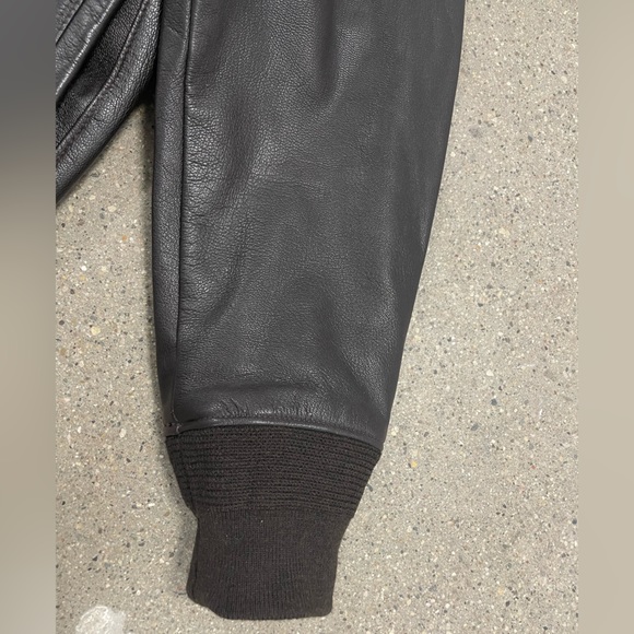 Vintage Official US Border Patrol Uniform Leather Jacket Goatskin Men’s 44 L/XL - Picture 8 of 16